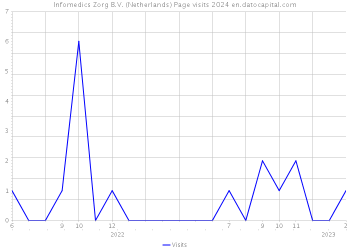Infomedics Zorg B.V. (Netherlands) Page visits 2024 