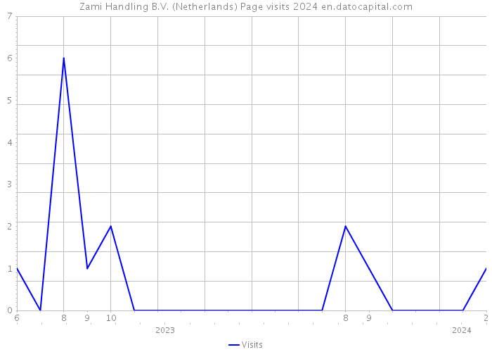 Zami Handling B.V. (Netherlands) Page visits 2024 