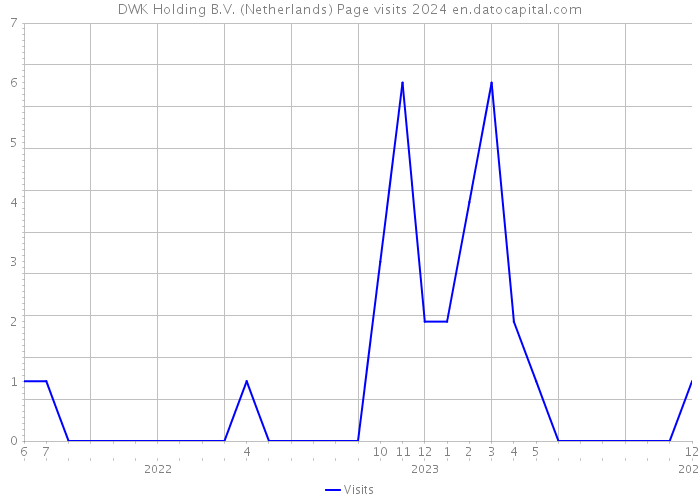 DWK Holding B.V. (Netherlands) Page visits 2024 