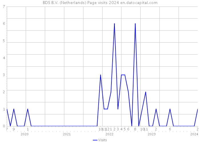 BDS B.V. (Netherlands) Page visits 2024 
