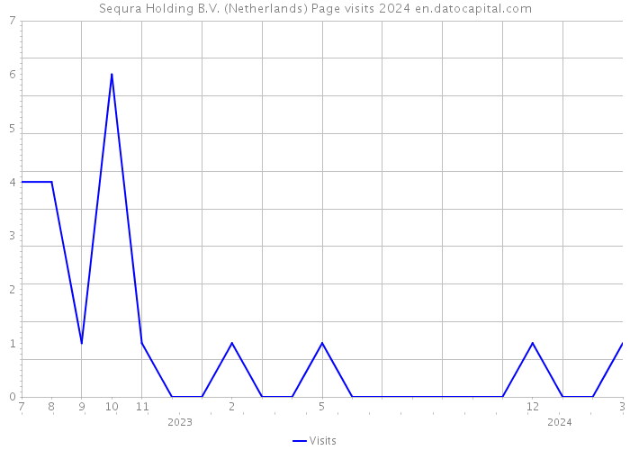 Sequra Holding B.V. (Netherlands) Page visits 2024 