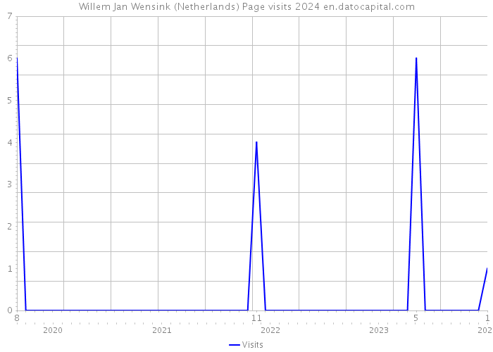 Willem Jan Wensink (Netherlands) Page visits 2024 