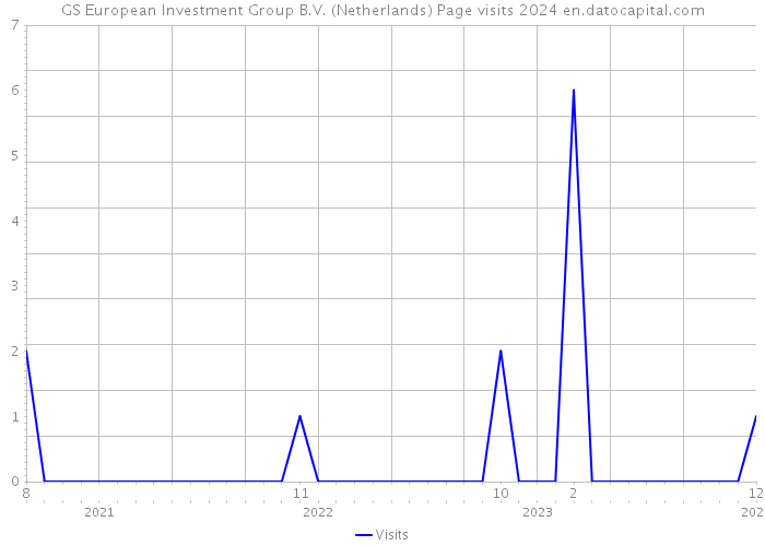 GS European Investment Group B.V. (Netherlands) Page visits 2024 