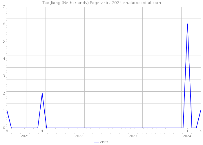 Tao Jiang (Netherlands) Page visits 2024 