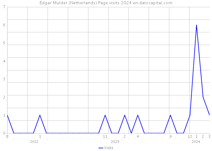 Edgar Mulder (Netherlands) Page visits 2024 