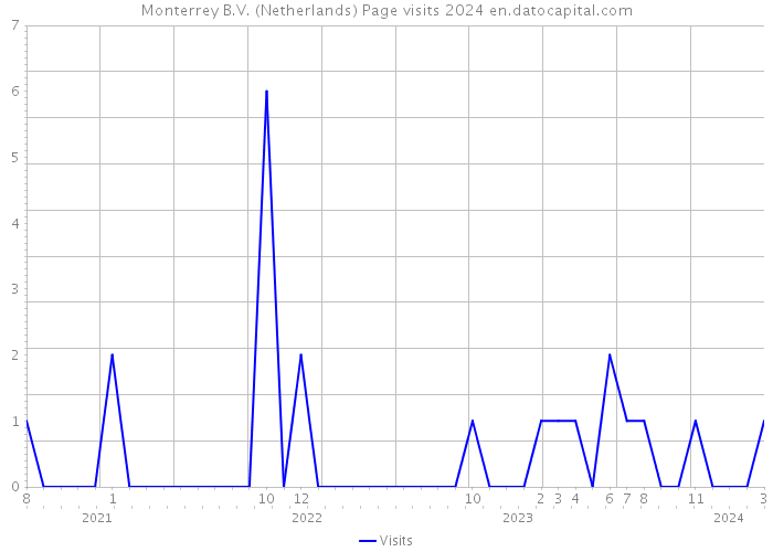 Monterrey B.V. (Netherlands) Page visits 2024 