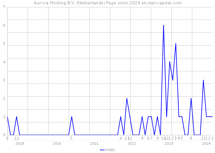 Aurora Holding B.V. (Netherlands) Page visits 2024 