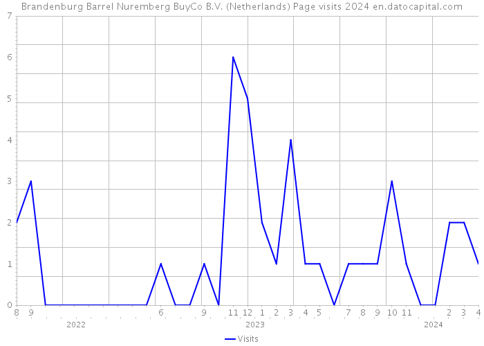 Brandenburg Barrel Nuremberg BuyCo B.V. (Netherlands) Page visits 2024 