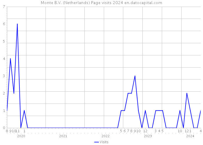 Monte B.V. (Netherlands) Page visits 2024 