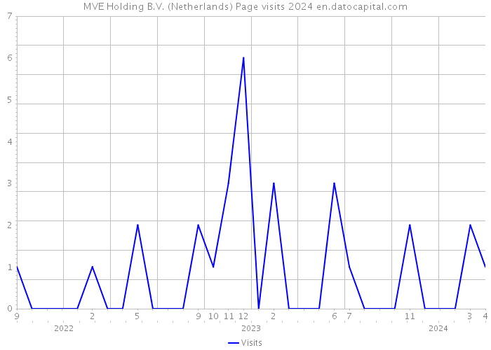 MVE Holding B.V. (Netherlands) Page visits 2024 