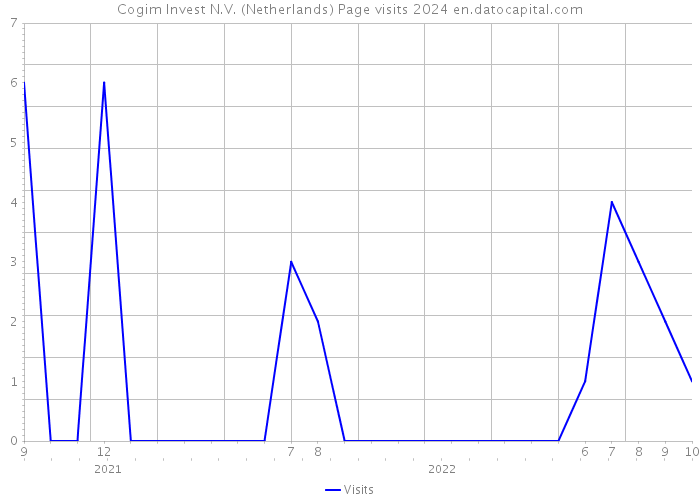 Cogim Invest N.V. (Netherlands) Page visits 2024 