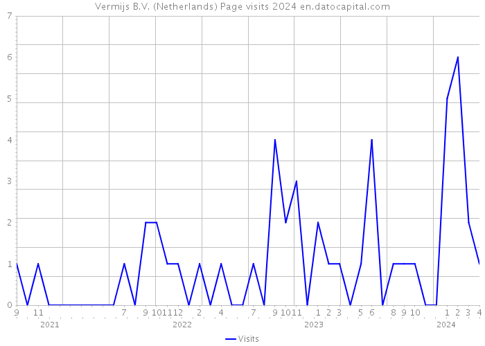 Vermijs B.V. (Netherlands) Page visits 2024 