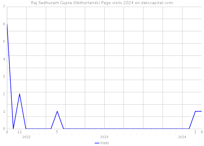 Raj Sadhuram Gupta (Netherlands) Page visits 2024 