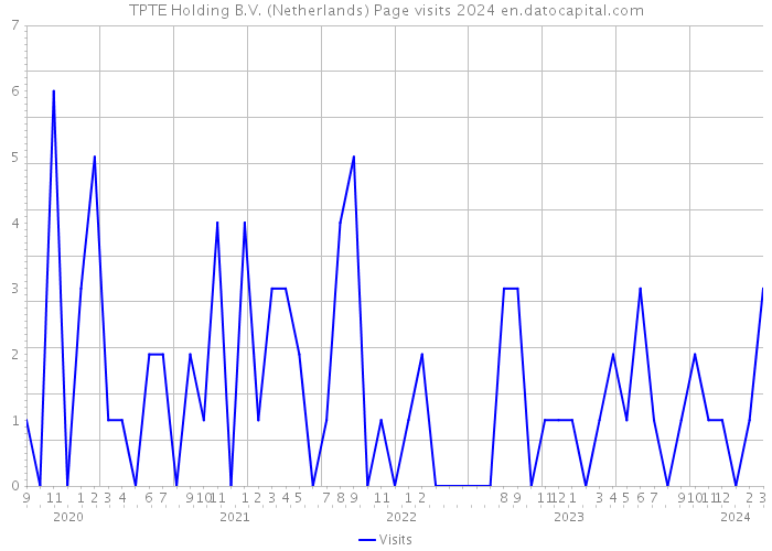 TPTE Holding B.V. (Netherlands) Page visits 2024 