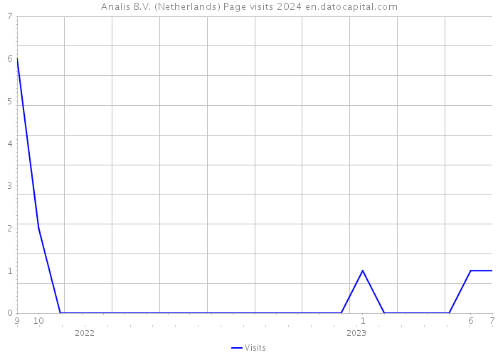 Analis B.V. (Netherlands) Page visits 2024 