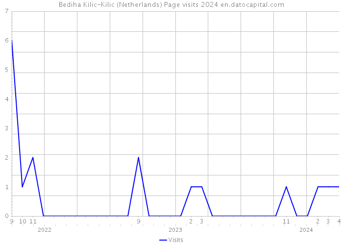 Bediha Kilic-Kilic (Netherlands) Page visits 2024 