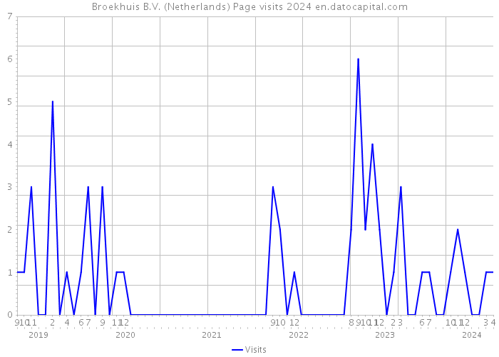 Broekhuis B.V. (Netherlands) Page visits 2024 