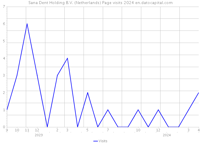 Sana Dent Holding B.V. (Netherlands) Page visits 2024 