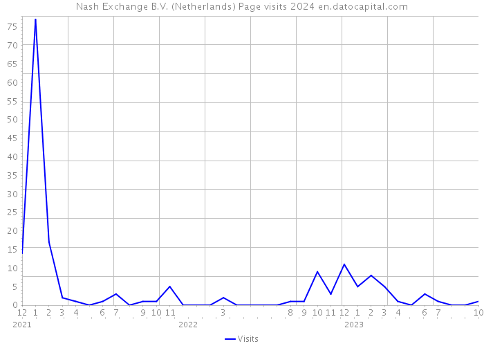 Nash Exchange B.V. (Netherlands) Page visits 2024 