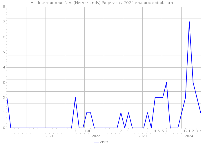 Hill International N.V. (Netherlands) Page visits 2024 