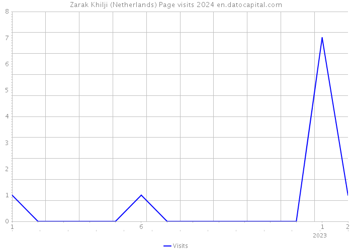 Zarak Khilji (Netherlands) Page visits 2024 