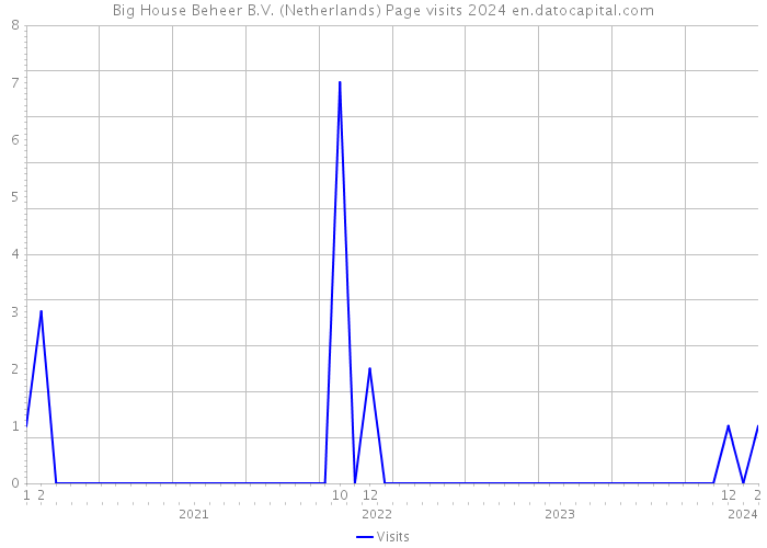 Big House Beheer B.V. (Netherlands) Page visits 2024 