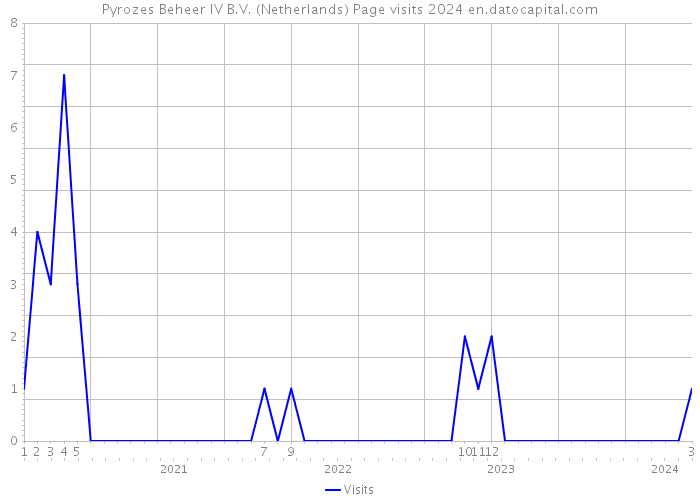 Pyrozes Beheer IV B.V. (Netherlands) Page visits 2024 