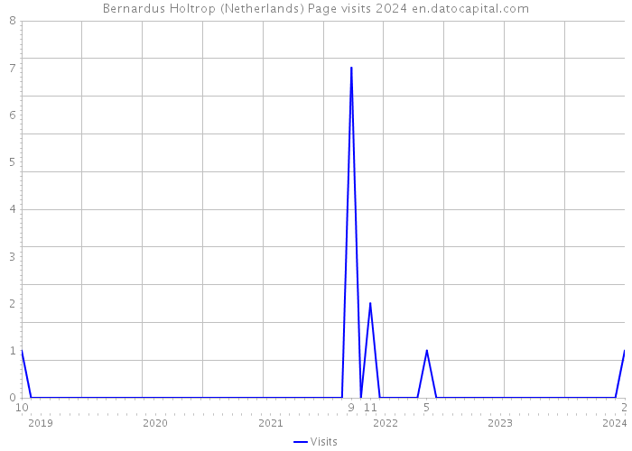Bernardus Holtrop (Netherlands) Page visits 2024 