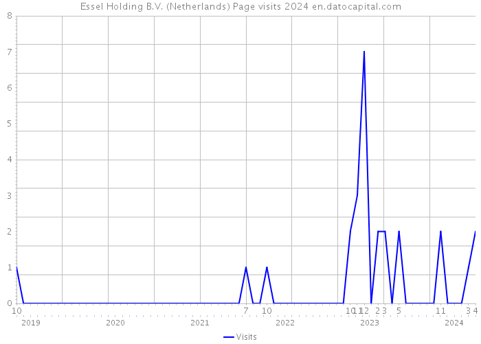 Essel Holding B.V. (Netherlands) Page visits 2024 