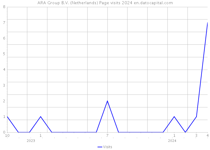 ARA Group B.V. (Netherlands) Page visits 2024 