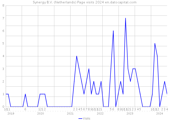 Synergy B.V. (Netherlands) Page visits 2024 
