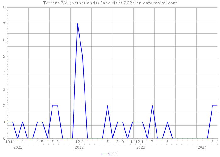 Torrent B.V. (Netherlands) Page visits 2024 