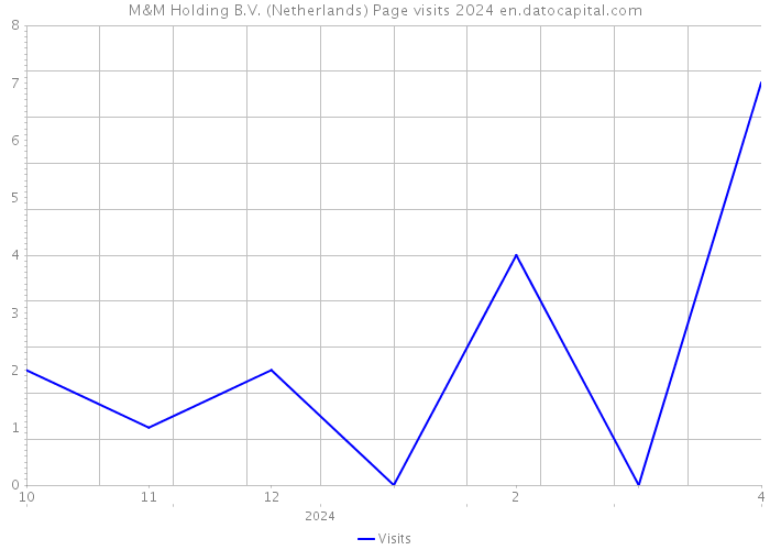 M&M Holding B.V. (Netherlands) Page visits 2024 