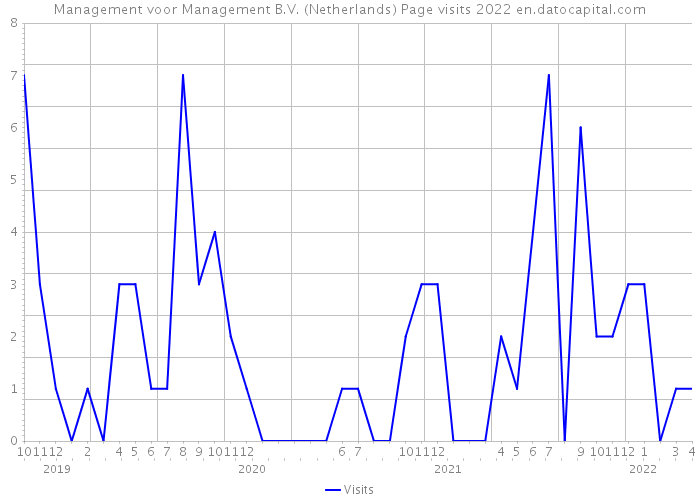 Management voor Management B.V. (Netherlands) Page visits 2022 