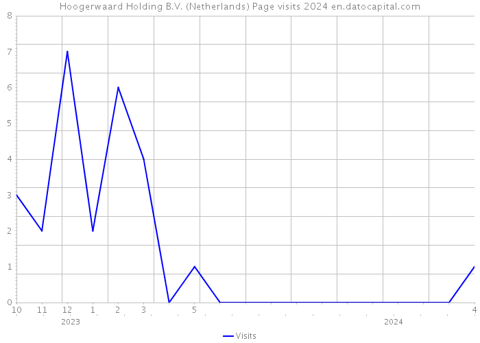 Hoogerwaard Holding B.V. (Netherlands) Page visits 2024 