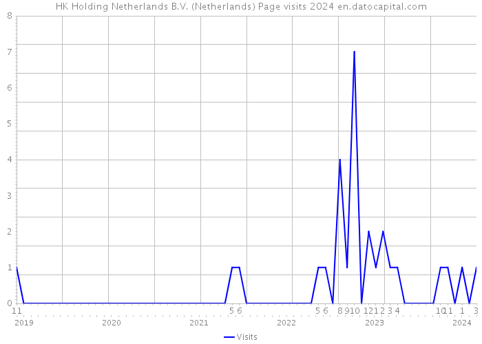 HK Holding Netherlands B.V. (Netherlands) Page visits 2024 