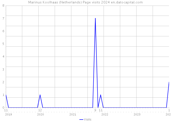 Marinus Koolhaas (Netherlands) Page visits 2024 