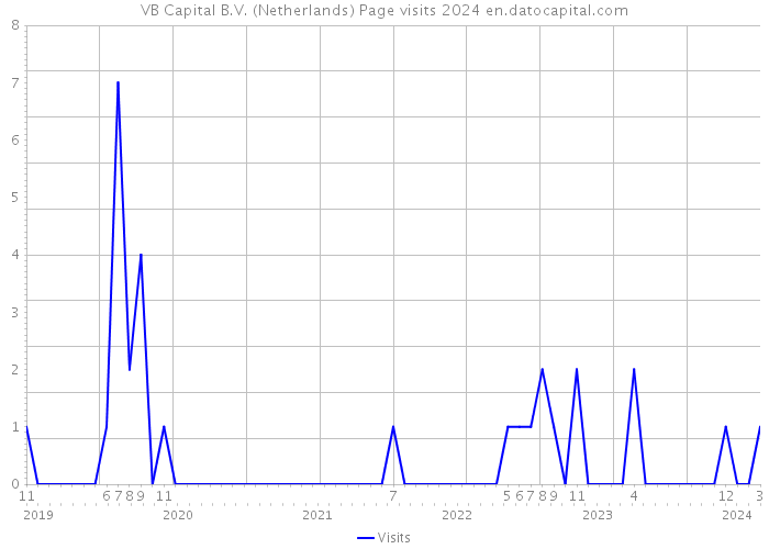 VB Capital B.V. (Netherlands) Page visits 2024 