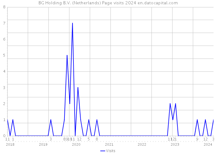 BG Holding B.V. (Netherlands) Page visits 2024 