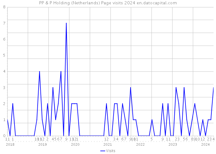 PP & P Holding (Netherlands) Page visits 2024 