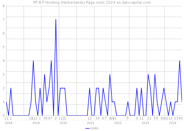 PP & P Holding (Netherlands) Page visits 2024 