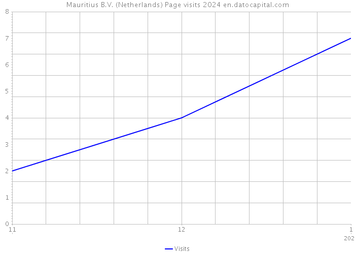 Mauritius B.V. (Netherlands) Page visits 2024 