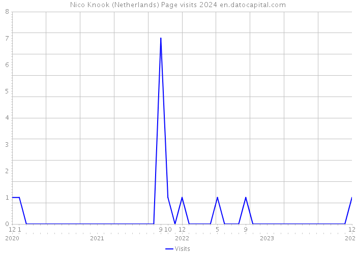 Nico Knook (Netherlands) Page visits 2024 