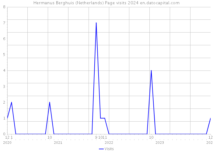 Hermanus Berghuis (Netherlands) Page visits 2024 