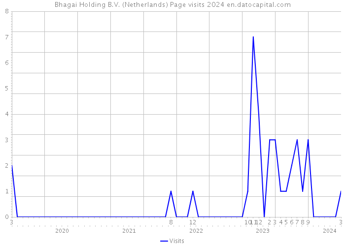 Bhagai Holding B.V. (Netherlands) Page visits 2024 