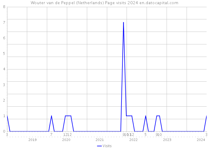 Wouter van de Peppel (Netherlands) Page visits 2024 