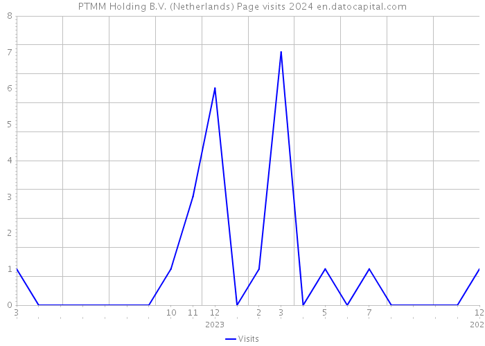 PTMM Holding B.V. (Netherlands) Page visits 2024 