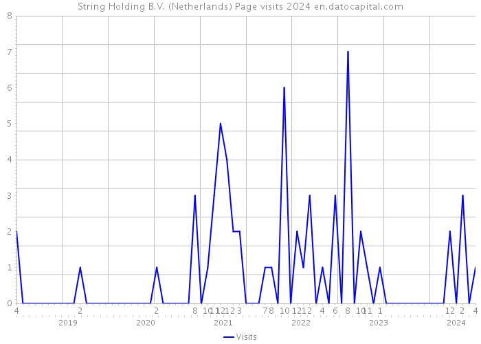 String Holding B.V. (Netherlands) Page visits 2024 