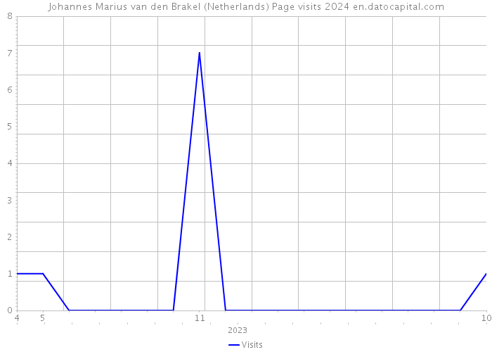 Johannes Marius van den Brakel (Netherlands) Page visits 2024 