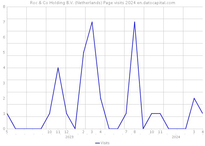 Roc & Co Holding B.V. (Netherlands) Page visits 2024 